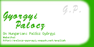 gyorgyi palocz business card